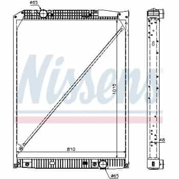 Radiator, engine cooling 67189 Nissens