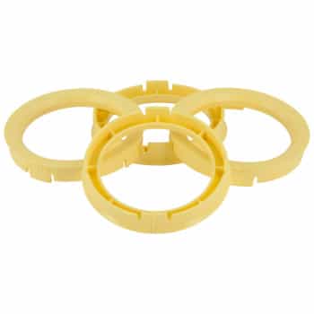 TPI ​Centering rings 60.1->58.1mm Yellow 4 pieces