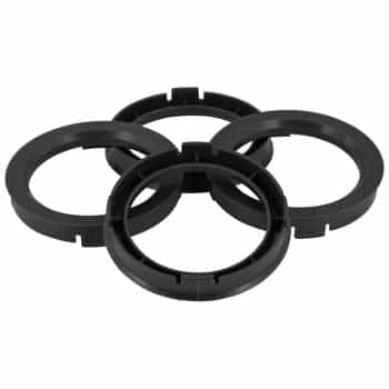 TPI Centering Rings 72.5->71.6mm Black 4 pieces