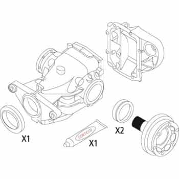 Gasket set, differential