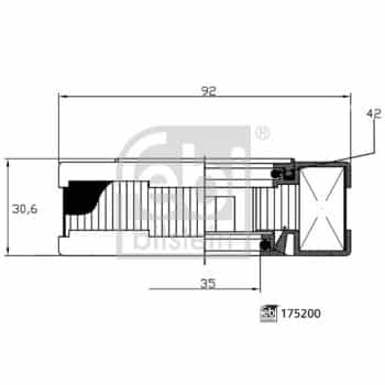 Filter, crankcase breather