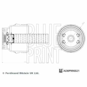 Cap, oil filter housing Blue Print Solution