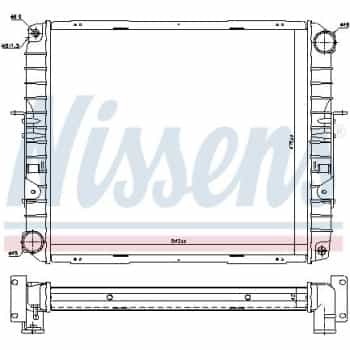 Radiator, engine cooling 606355 Nissens