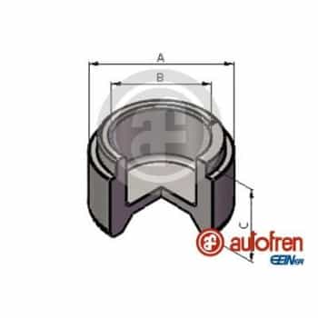 Piston, brake caliper
