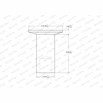 Spreading staple, drum brake lining