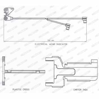 Warning Contact, brake pad wear PREMIER
