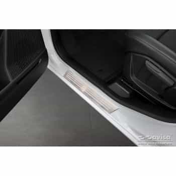 Stainless steel door sills suitable for Renault Express Furgon 2021- 'Lines' - 2-piece