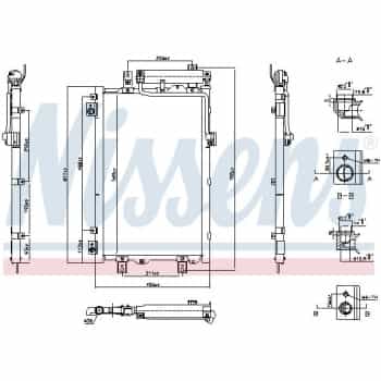 Condenser, air conditioning 940833 Nissens