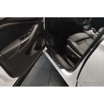 Black stainless steel door sills suitable for Opel Grandland X 2017- 'Hybrid' - 4-piece