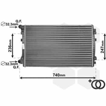 Radiator, engine cooling *** IR PLUS *** 58002338 International Radiators Plus