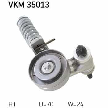 Tensioner Pulley, v-ribbed belt VKM 35013 SKF