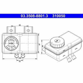 Expansion Tank, brake fluid