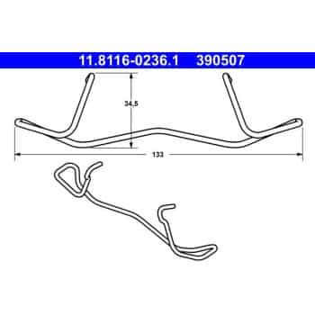 Spring, brake caliper