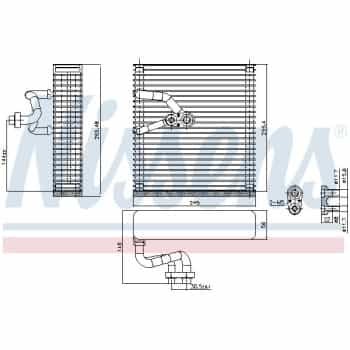 Evaporator, air conditioning