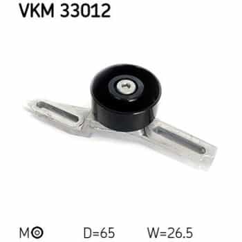 Tensioner Pulley, v-ribbed belt VKM 33012 SKF