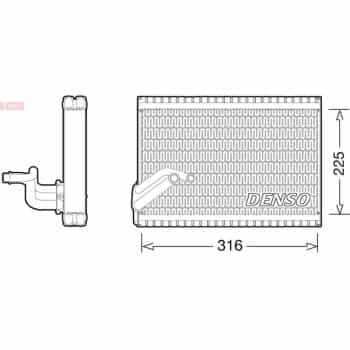 Evaporator, air conditioning
