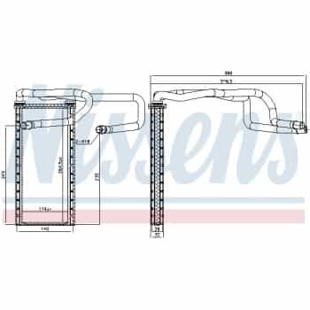 Heater radiator, interior heating