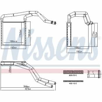 Heater radiator, interior heating