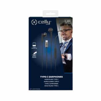 Celly Earbuds Stereo USB-C black