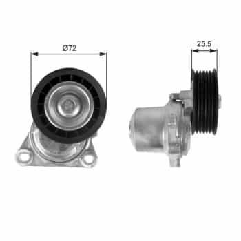 Tensioner Pulley, v-ribbed belt DriveAlign® T38408 Gates
