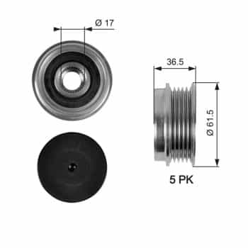 Alternator Freewheel Clutch DriveAlign® OAP7041 Gates