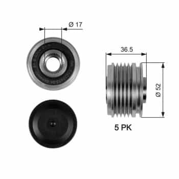 Alternator Freewheel Clutch DriveAlign® OAP7064 Gates
