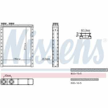 Heater radiator, interior heating