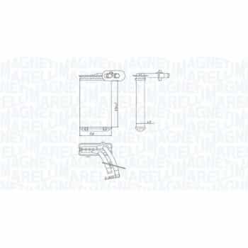Heater radiator, interior heating