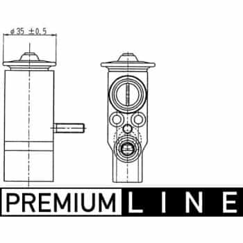 Expansion Valve, air conditioning PREMIUM LINE