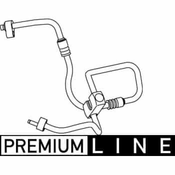 High pressure / low pressure line, air conditioning