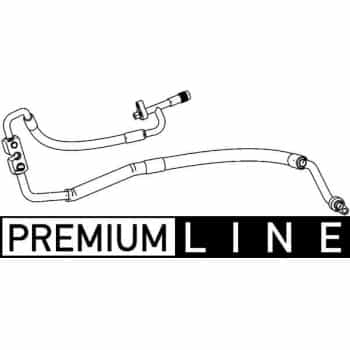 High pressure / low pressure line, air conditioning