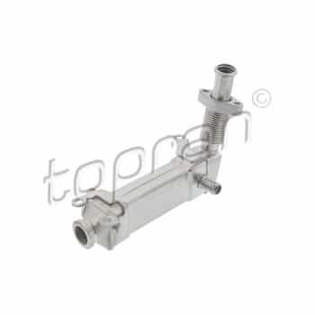 Cooler, exhaust return