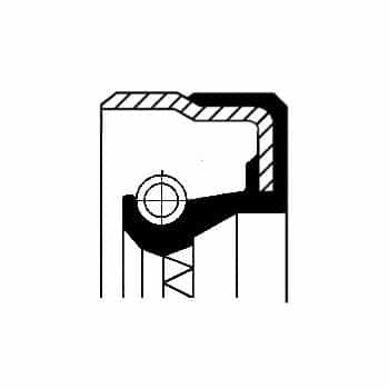 Oil seal, distribution differential
