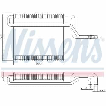 Evaporator, air conditioning