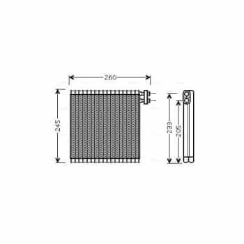 Evaporator, air conditioning