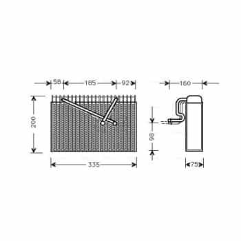 Evaporator, air conditioning