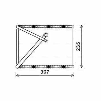 Evaporator, air conditioning