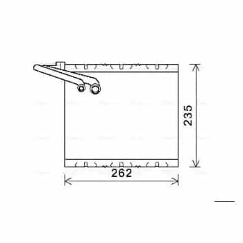 Evaporator, air conditioning