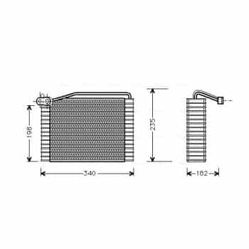 Evaporator, air conditioning