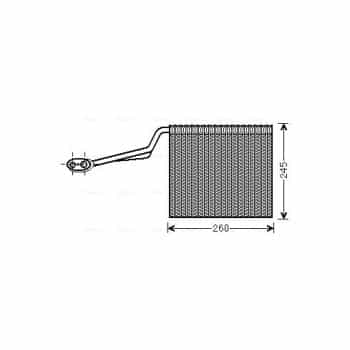 Evaporator, air conditioning