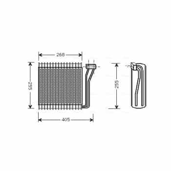 Evaporator, air conditioning