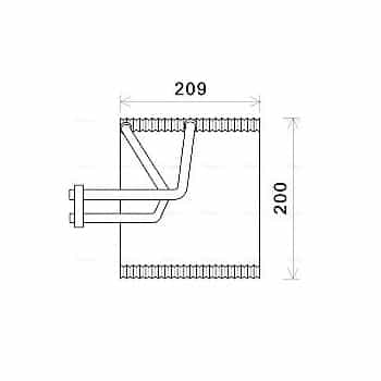 Evaporator, air conditioning