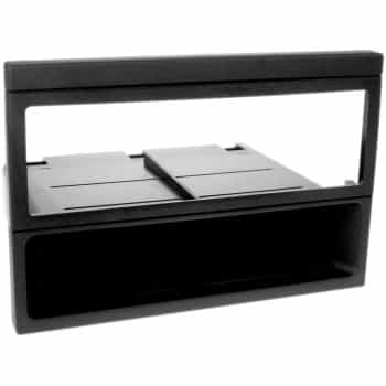 1-DIN Panel with storage tray. Mazda MX-5 / 323 (F) / 626 Color: Black