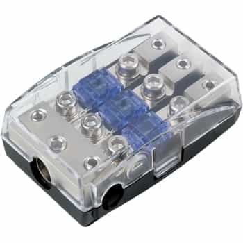 Mini ANL fuse holder (silver) 1 x 35 mm² + 2 x 20 mm²