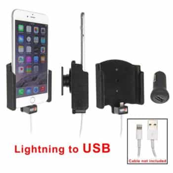 Apple iPhone 6 Plus Passive holder. For Apple lightning cable to USB with Griffin USB 12/24V plug