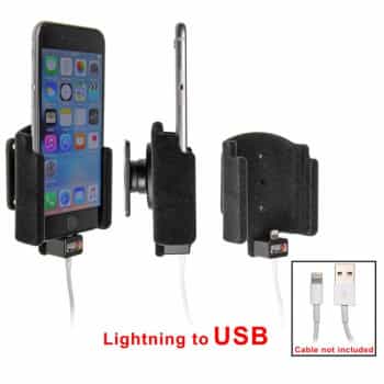 Apple iPhone 6S / 7 Passive holder. For original Apple lightning to USB cable (Upholstered)