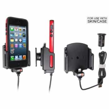 Apple iPhone 5 / 5S / SE Active adjustable holder with 12V USB plug
