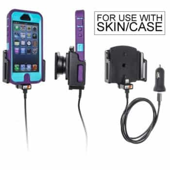 Apple iPhone 5 / 5S / SE Active adjustable holder with 12V USB plug