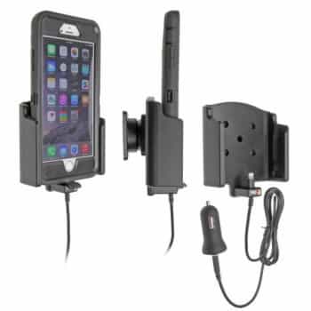 Apple iPhone 6 Plus Active holder with 12V USB plug. Otterbox defender case,