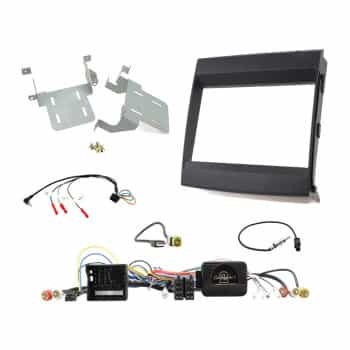 2-DIN Flush-Mount KIT Porsche Cayenne without Soundsystem 2011-2016 Black